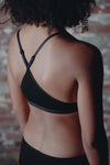 BASERANGE knitted stretch bra BRXX black